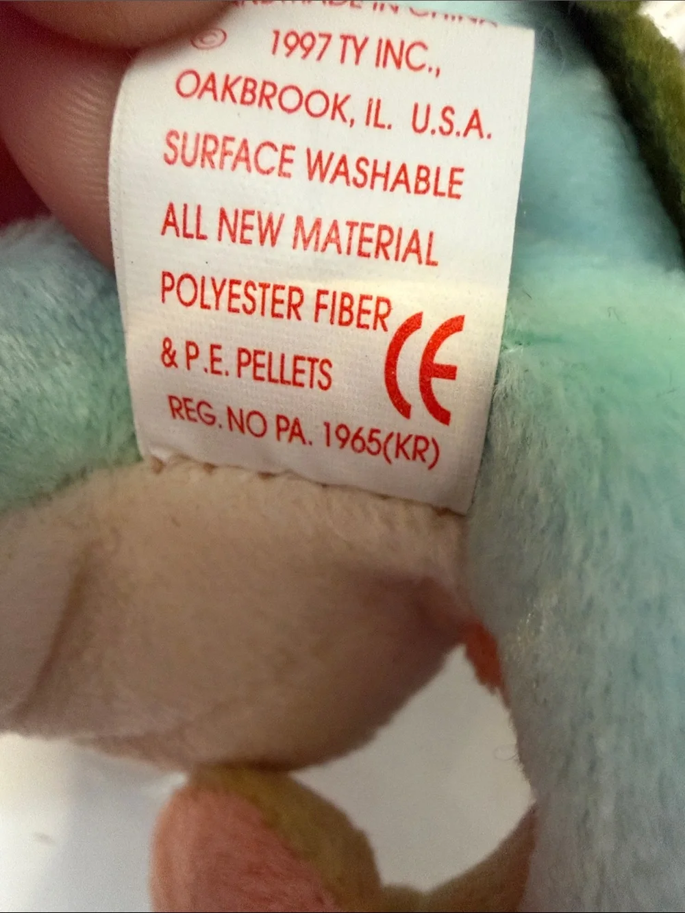 NWT Ty Pastel Iggy the Chameleon Beanie Baby - Green, Pink, Blue, Orange